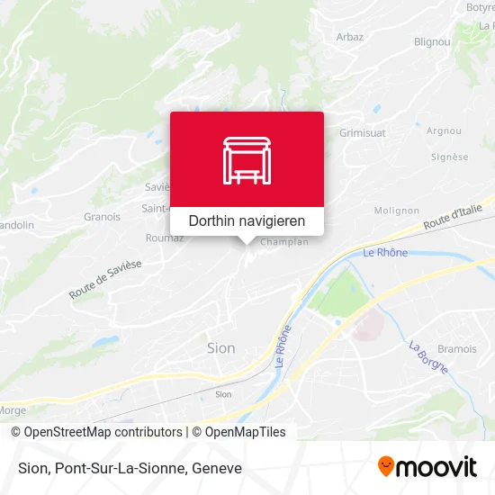 Sion, Pont-Sur-La-Sionne Karte