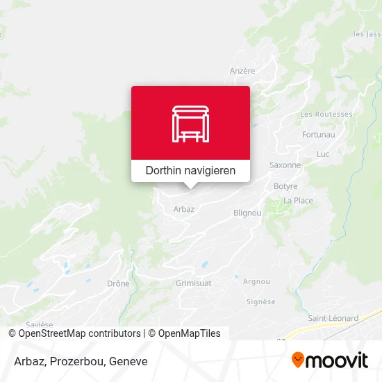 Arbaz, Prozerbou Karte