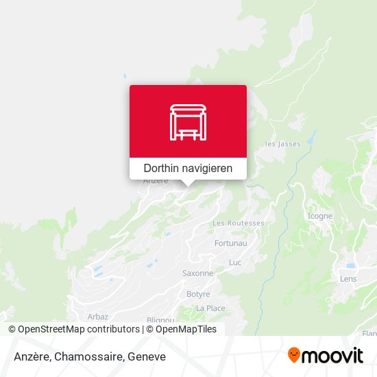 Anzère, Chamossaire Karte