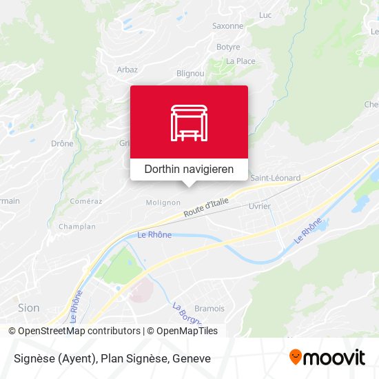 Signèse (Ayent), Plan Signèse Karte