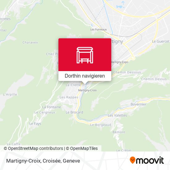 Martigny-Croix, Croisée Karte