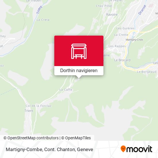 Martigny-Combe, Cont. Chanton Karte