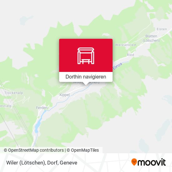 Wiler (Lötschen), Dorf Karte