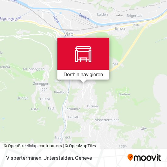 Visperterminen, Unterstalden Karte