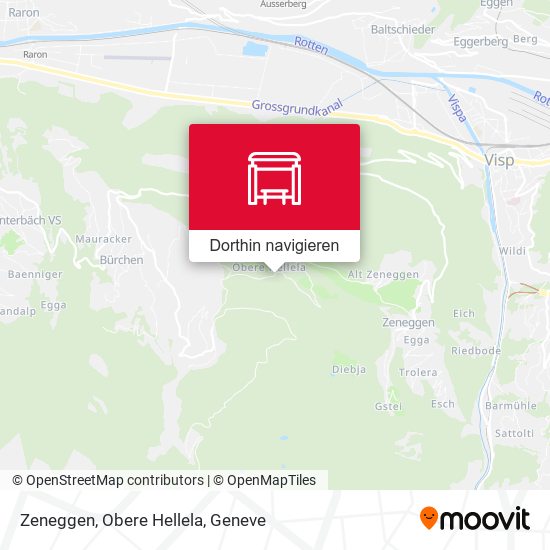 Zeneggen, Obere Hellela Karte