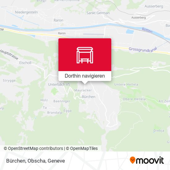 Bürchen, Obscha Karte