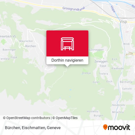 Bürchen, Eischmatten Karte