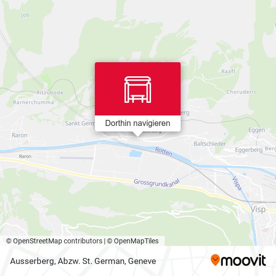 Ausserberg, Abzw. St. German Karte