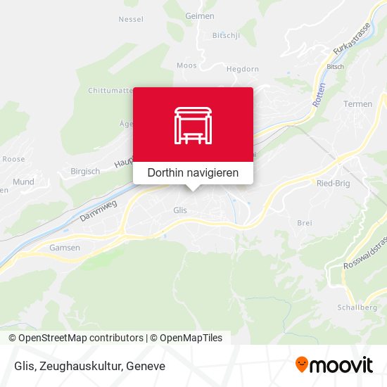 Glis, Zeughauskultur Karte