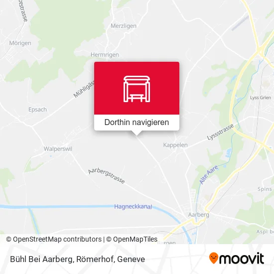 Bühl Bei Aarberg, Römerhof Karte
