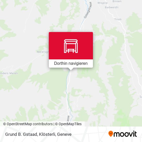 Grund B. Gstaad, Klösterli Karte