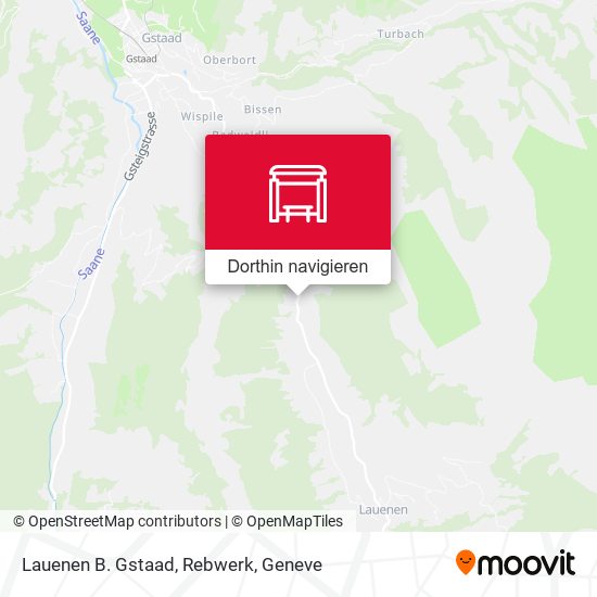 Lauenen B. Gstaad, Rebwerk Karte