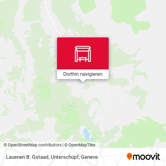 Lauenen B. Gstaad, Unterschüpf Karte