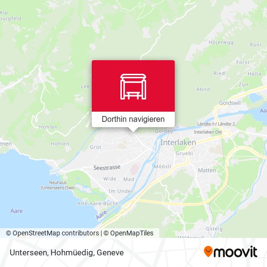 Unterseen, Hohmüedig Karte