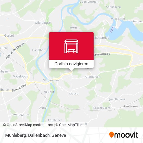 Mühleberg, Dällenbach Karte