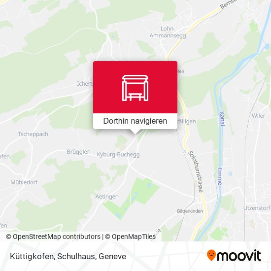Küttigkofen, Schulhaus Karte