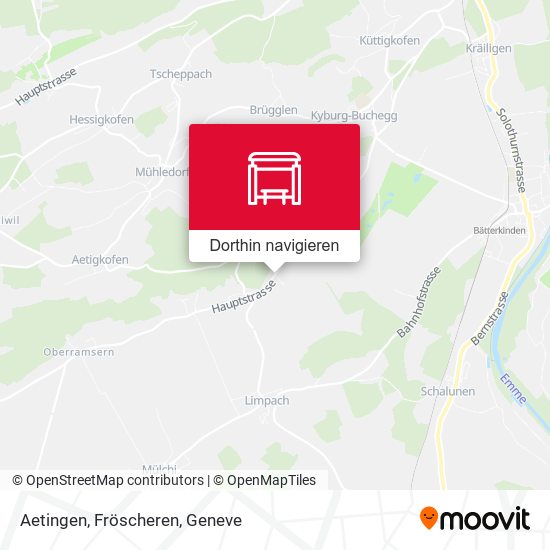Aetingen, Fröscheren Karte