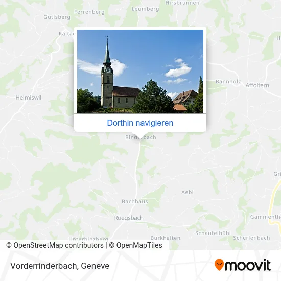 Vorderrinderbach Karte