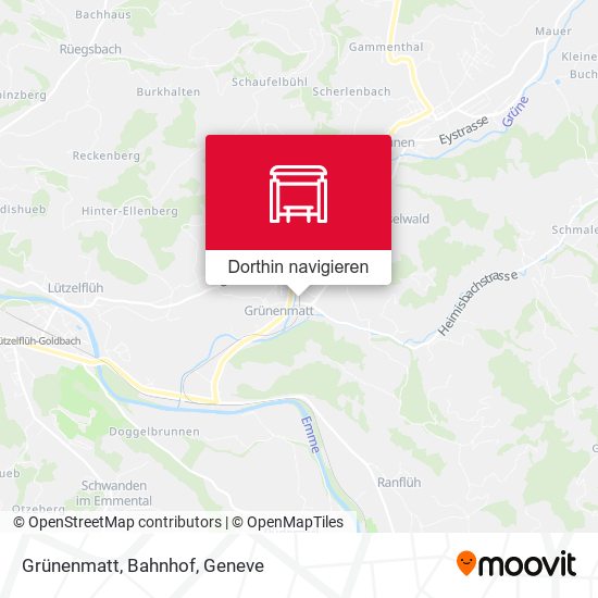 Grünenmatt, Bahnhof Karte