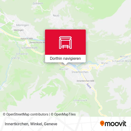 Innertkirchen, Winkel Karte