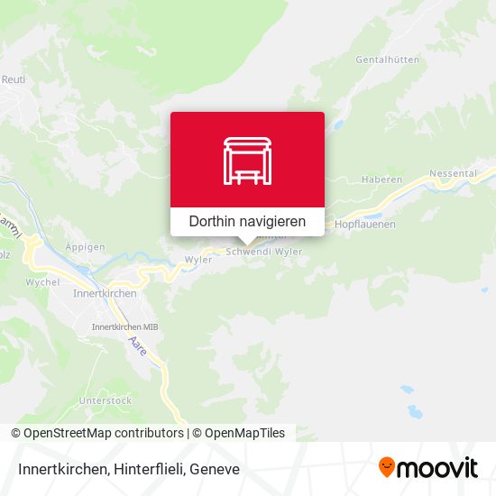 Innertkirchen, Hinterflieli Karte