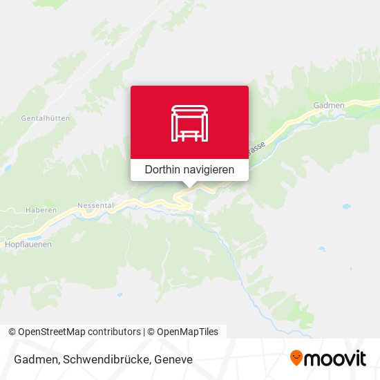 Gadmen, Schwendibrücke Karte