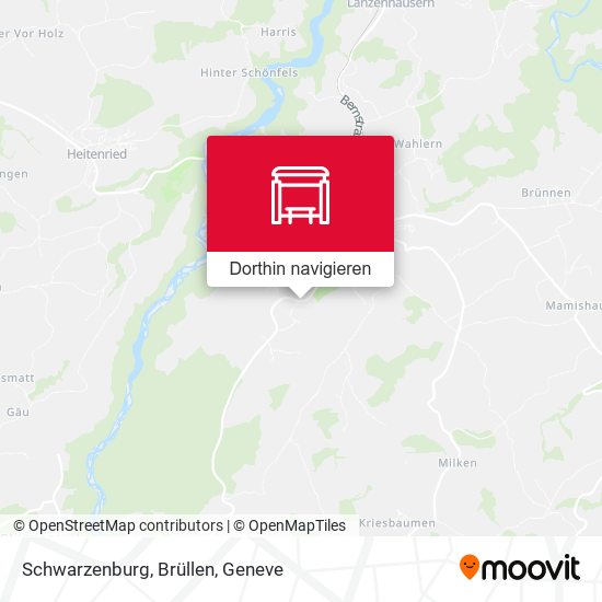 Schwarzenburg, Brüllen Karte