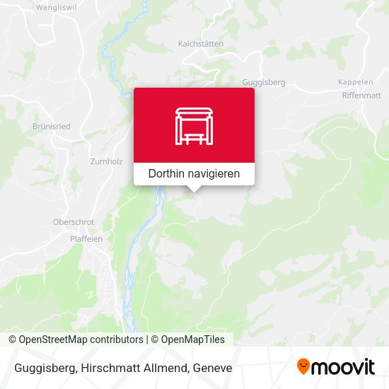 Guggisberg, Hirschmatt Allmend Karte
