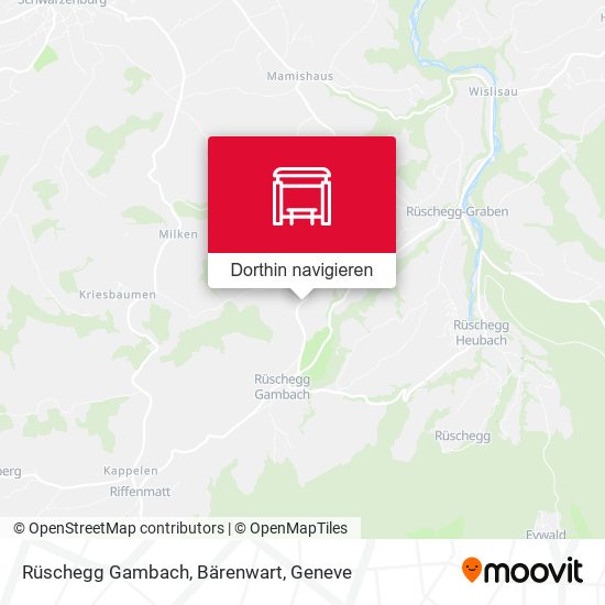 Rüschegg Gambach, Bärenwart Karte