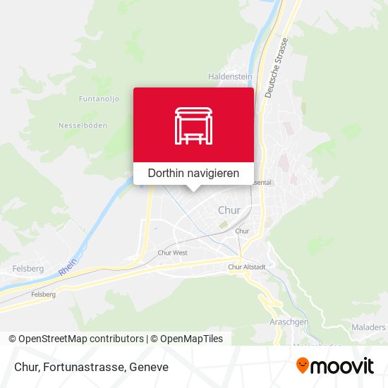 Chur, Fortunastrasse Karte