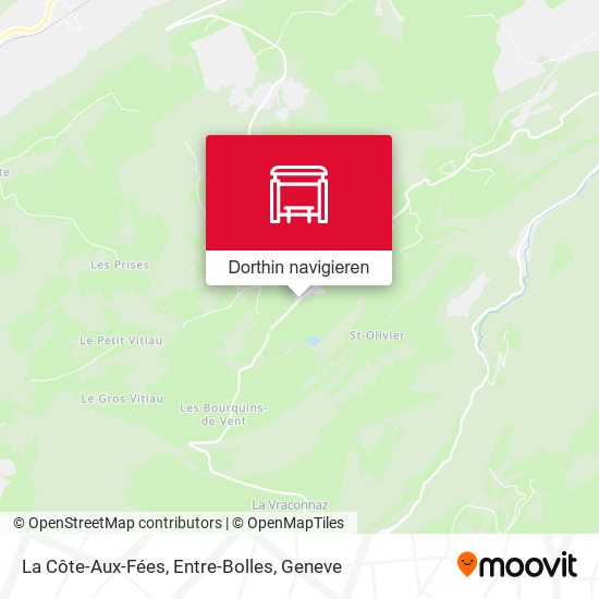 La Côte-Aux-Fées, Entre-Bolles Karte