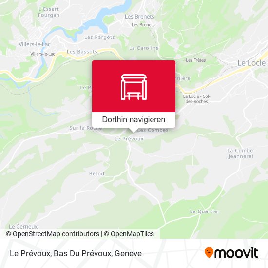 Le Prévoux, Bas Du Prévoux Karte