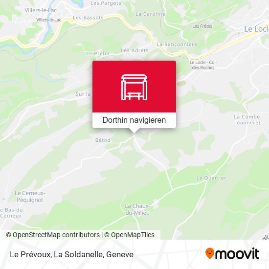 Le Prévoux, La Soldanelle Karte