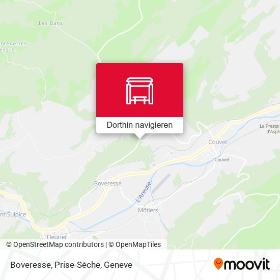 Boveresse, Prise-Sèche Karte