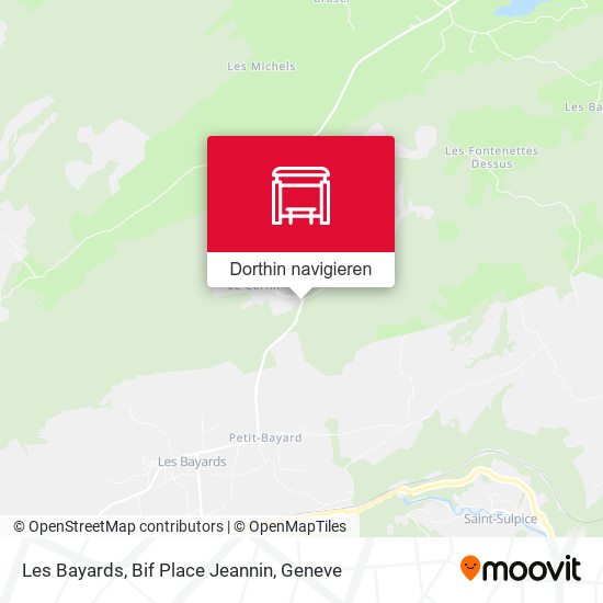 Les Bayards, Bif Place Jeannin Karte
