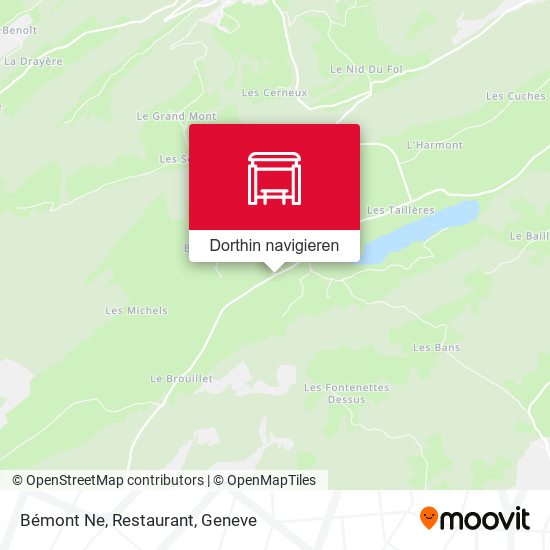 Bémont Ne, Restaurant Karte