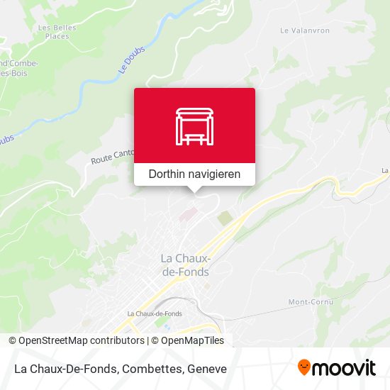 La Chaux-De-Fonds, Combettes Karte