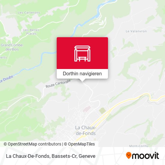 La Chaux-De-Fonds, Bassets-Cr Karte