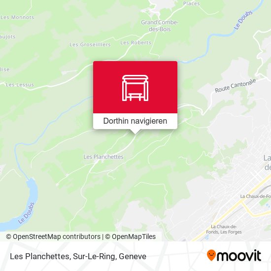 Les Planchettes, Sur-Le-Ring Karte