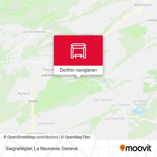 Saignelégier, La Neuvevie Karte