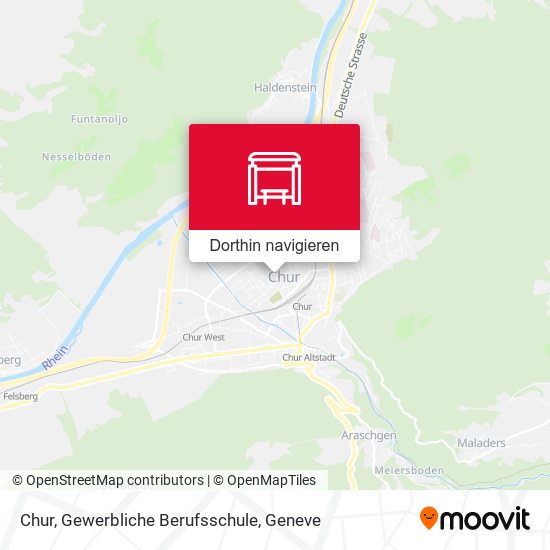 Chur, Gewerbliche Berufsschule Karte