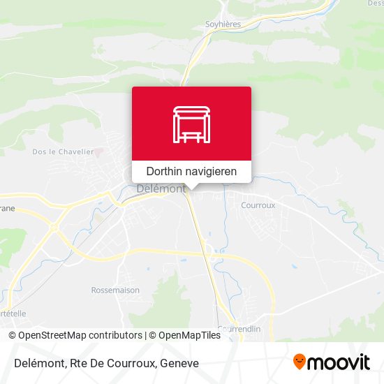 Delémont, Rte De Courroux Karte