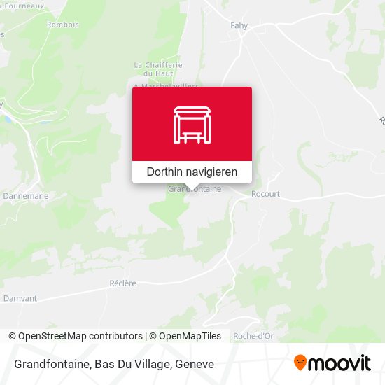 Grandfontaine, Bas Du Village Karte