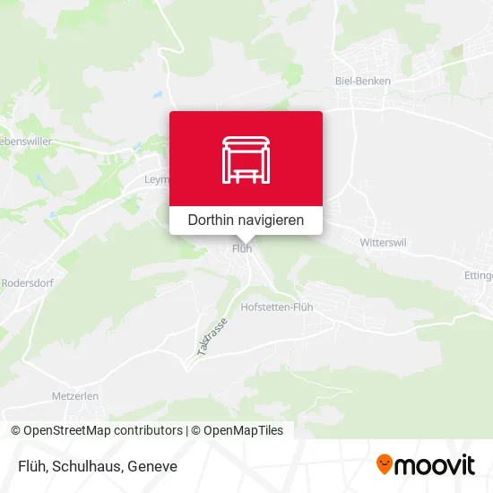 Flüh, Schulhaus Karte