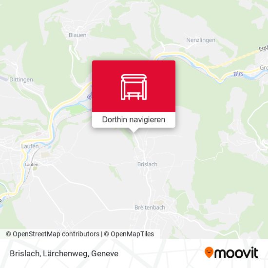 Brislach, Lärchenweg Karte