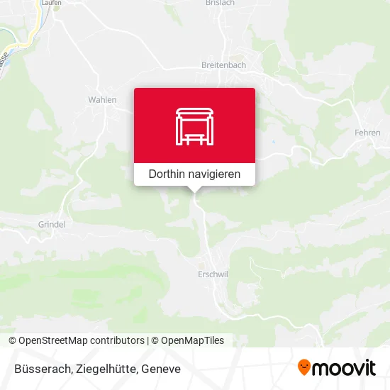 Büsserach, Ziegelhütte Karte