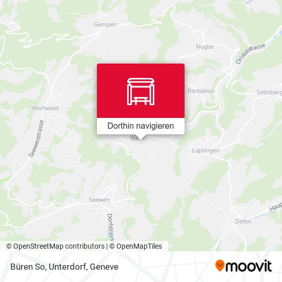 Büren So, Unterdorf Karte