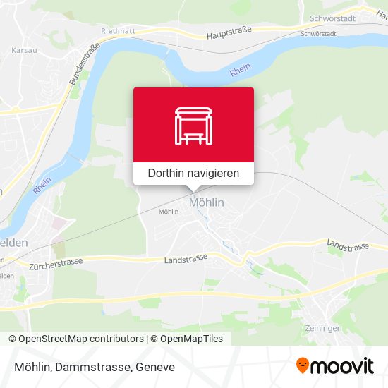 Möhlin, Dammstrasse Karte