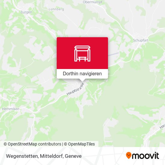 Wegenstetten, Mitteldorf Karte