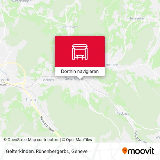 Gelterkinden, Rünenbergerbr. Karte